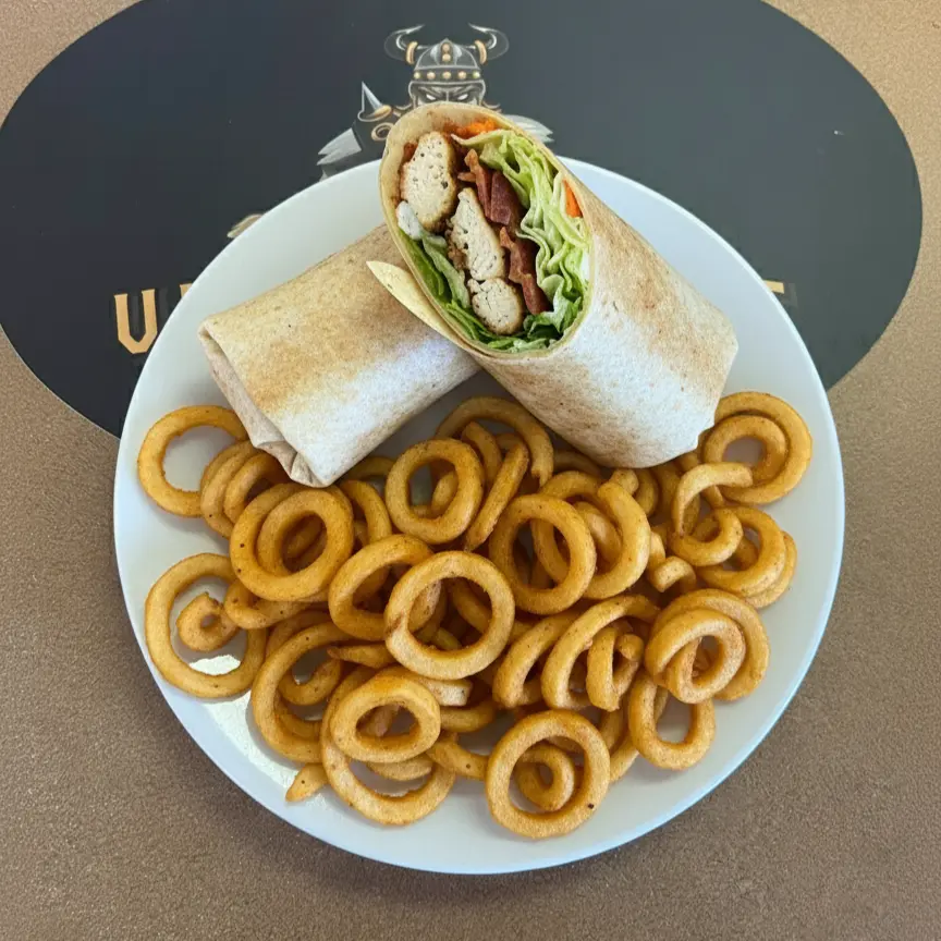 Chicken Bacon Ranch Wrap at Viking Crust in Naicam, Saskatchewan