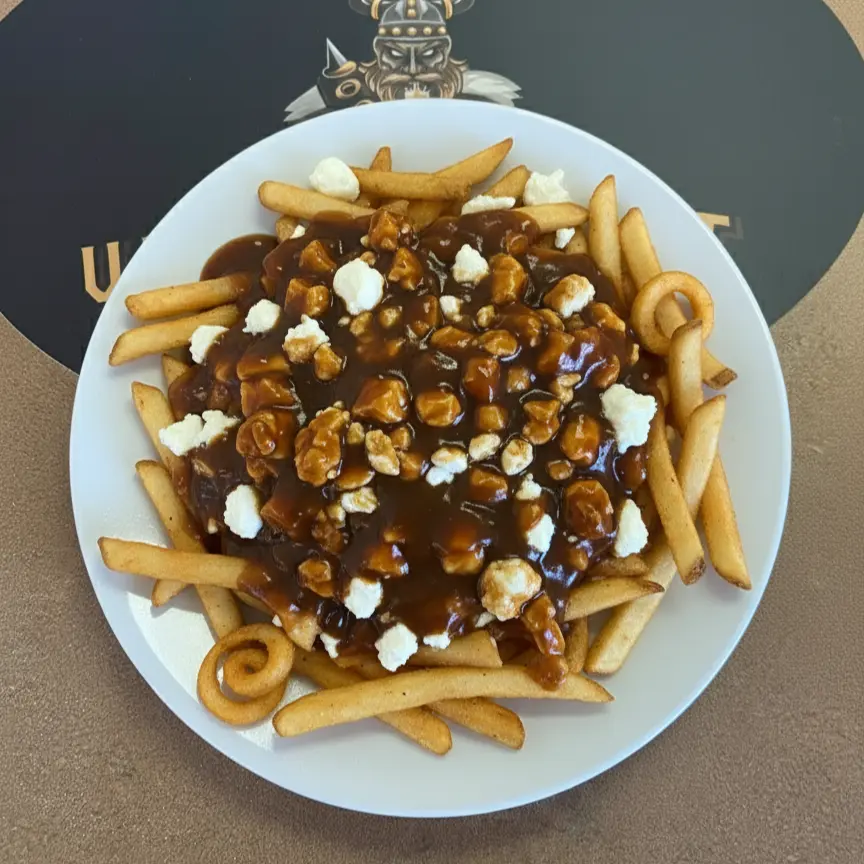 Classic poutine at Viking Crust in Naicam, Saskatchewan